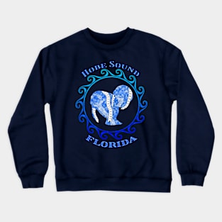 Hobe Sound Florida Vacation Tribal Manatees Crewneck Sweatshirt